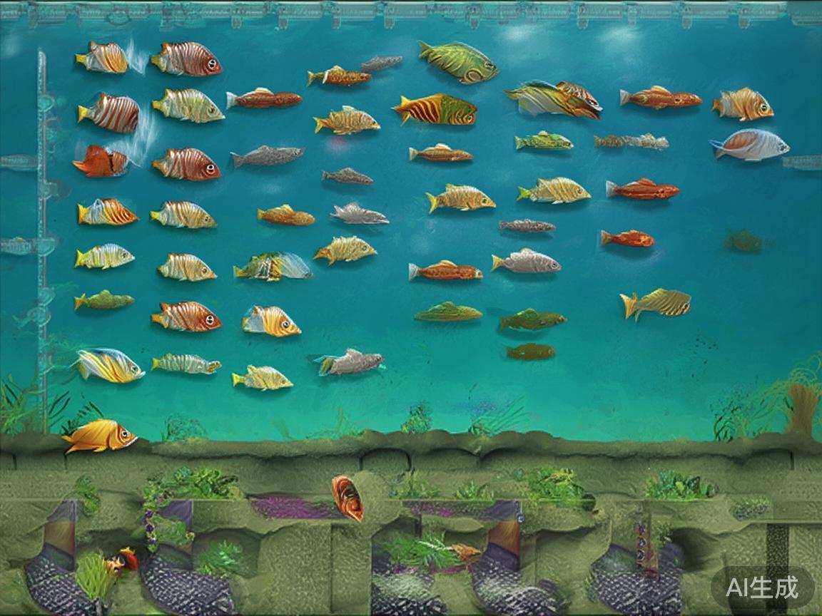 不同的关卡有不同的鱼类分布和出现频率，熟悉每个关卡